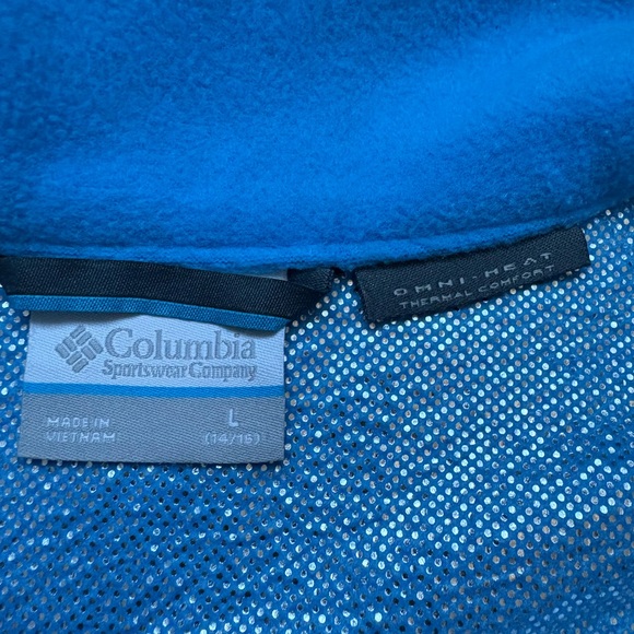 Columbia Two-Tone Blue Omni Heat Fleece Jacket - Picture 6 of 6